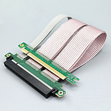 XT-XINTE PCI-E4.0 High Speed ​​to 16X PCIe Riser Card X16 Extender Flexible Ribbon Extension Cable Adapter