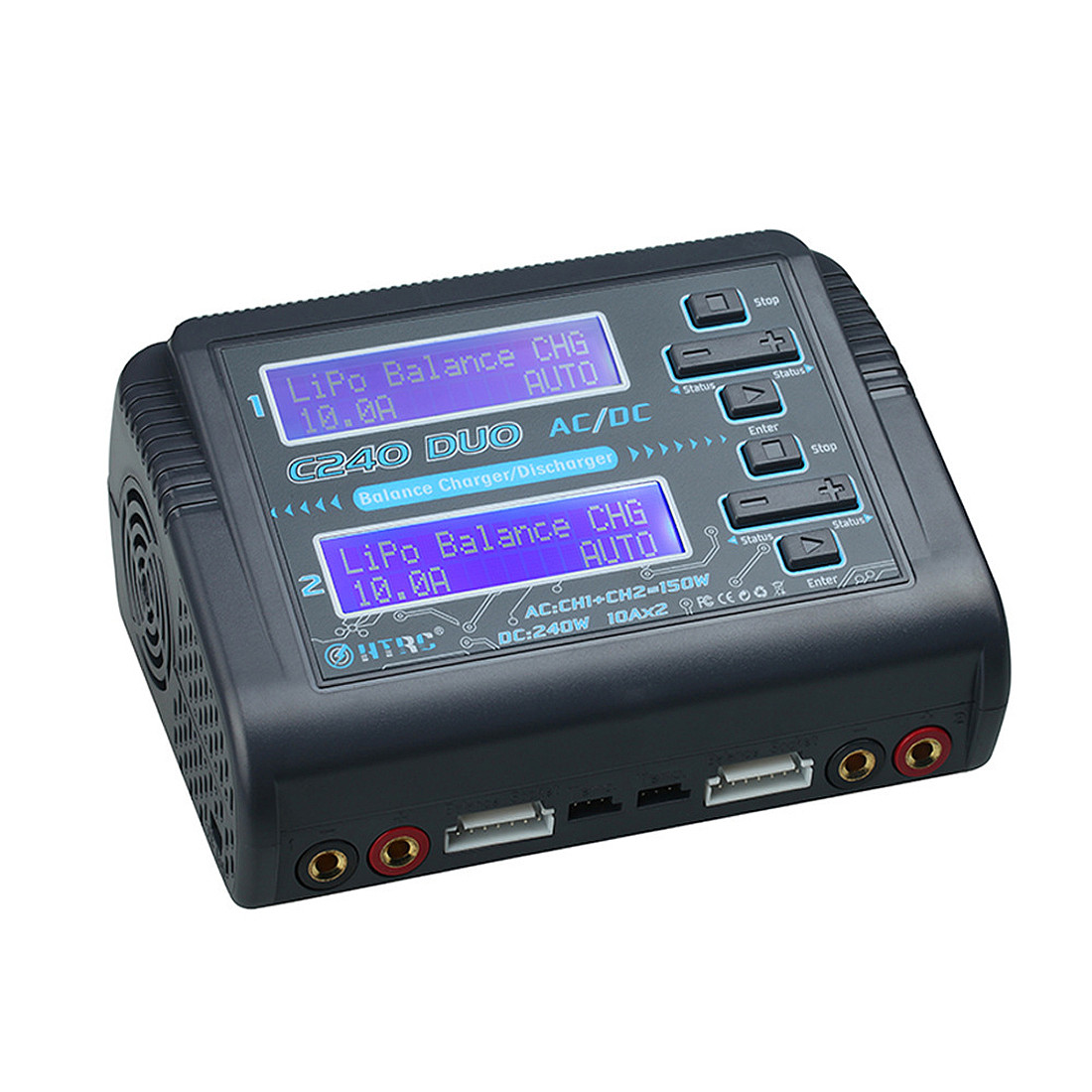 HTRC C240 DUO AC 150W DC 240W 10Ax2 Dual Channel Multifunction RC