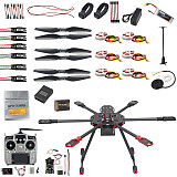 QWinOut Q705 Helicopter DIY Racing Drone Kit T18/AT9S/FS-i6/AT10 Remote Control APM /PIX Flight Control 40A ESC