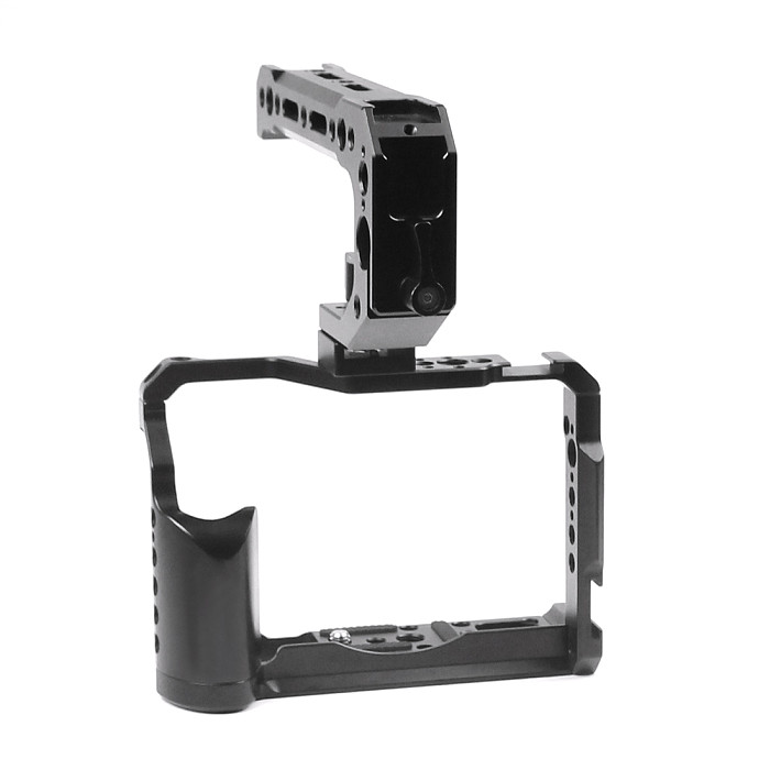 FEICHAO BTL-FT30 Aluminum Alloy XT20/XT30 Rabbit Cage Camera Protection Frame Tripod Expansion Platform Handheld Camera Cold Shoe Holder Fill Light Lamp Holder for Fuji XT20/XT30