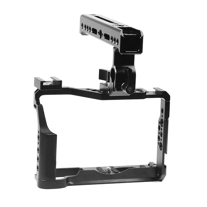 BGNING BTL-FT3 Aluminum Alloy XT2/XT3 Rabbit Cage Camera Protection Frame Tripod Expansion Platform Handheld Camera Accessories Cold Shoe Holder Fill Light Lamp Holder for Fuji XT2/XT3 Camera