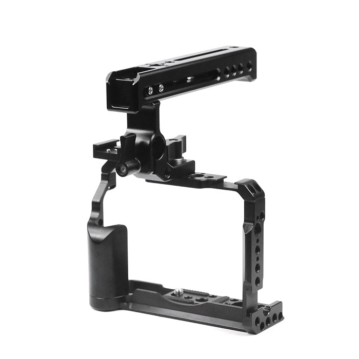 FEICHAO BTL-FT30 Aluminum Alloy XT20/XT30 Rabbit Cage Camera Protection Frame Tripod Expansion Platform Handheld Cold Shoe Holder Fill Light Lamp Holder for Fuji XT20/XT30 Cameras