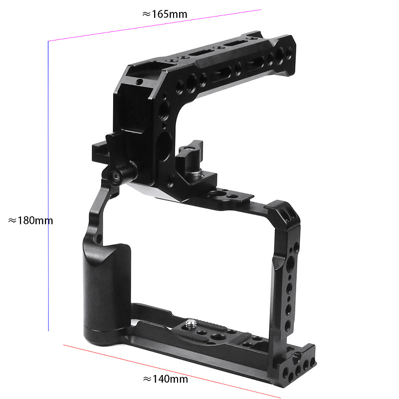 FEICHAO BTL-FT30 Aluminum Alloy XT20/XT30 Rabbit Cage Expansion Camera Protection Frame Tripod Expansion Platform Handheld Camera Accessories Cold Shoe Holder Fill Light Lamp Holder for Fuji XT20/XT30 Cameras