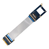 XT-XINTE Mini PCI-E to BCM94360CD Network Card Adapter Card Flexible Extender Cable for Mac OS Hackintosh