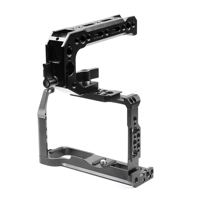 BGNING BTL-FT3 Aluminum Alloy XT2/XT3 Rabbit Cage Camera Protection Frame Tripod Expansion Platform Handheld Camera Accessories Cold Shoe Holder Fill Light Lamp Holder for Fuji XT2/XT3 Camera