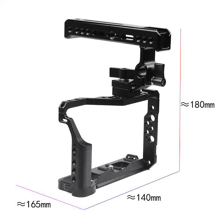 BGNING BTL-FT3 Aluminum Alloy XT2/XT3 Rabbit Cage Expansion Camera Protection Frame Tripod Expansion Platform Handheld Cold Shoe Holder Fill Light Lamp Holder for Fuji XT2/XT3