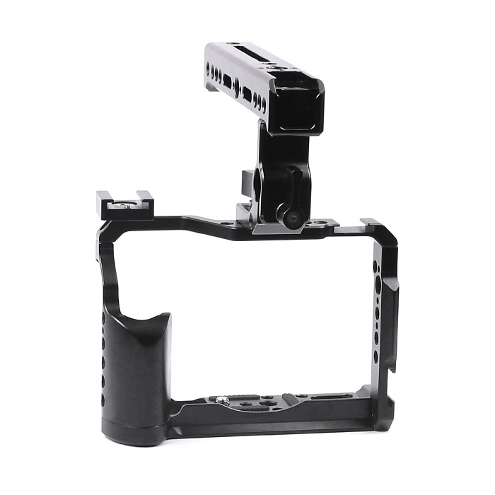 FEICHAO BTL-FT30 Aluminum Alloy XT20/XT30 Rabbit Cage Camera Protection Frame Tripod Expansion Platform Handheld Cold Shoe Holder Fill Light Lamp Holder for Fuji XT20/XT30 Cameras