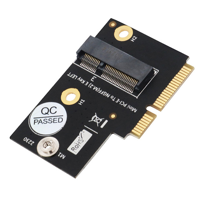 XT-XINTE M.2 for NGFF key E to Half-size Mini PCI-E Adapter for WiFi6 AX200, 9260, 8265 ,8260 ,7265 Card and Y510P Model