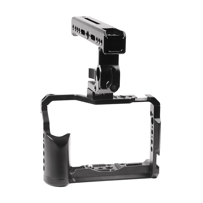 FEICHAO BTL-FT30 Aluminum Alloy XT20/XT30 Rabbit Cage Camera Protection Frame Tripod Expansion Platform Handheld Cold Shoe Holder Fill Light Lamp Holder for Fuji XT20/XT30