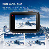 FEICHAO 2 Sets GoPro Hero9 Camera Lens Protective Film HD Tempered Screen Protector Sports Camera Accessories Protective Film