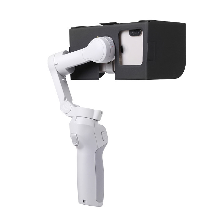 Sunnylife Foldable Mobile Phone Hood Anti-reflective Sunshade Magnetic Leather For DJI Osmo4 Camera
