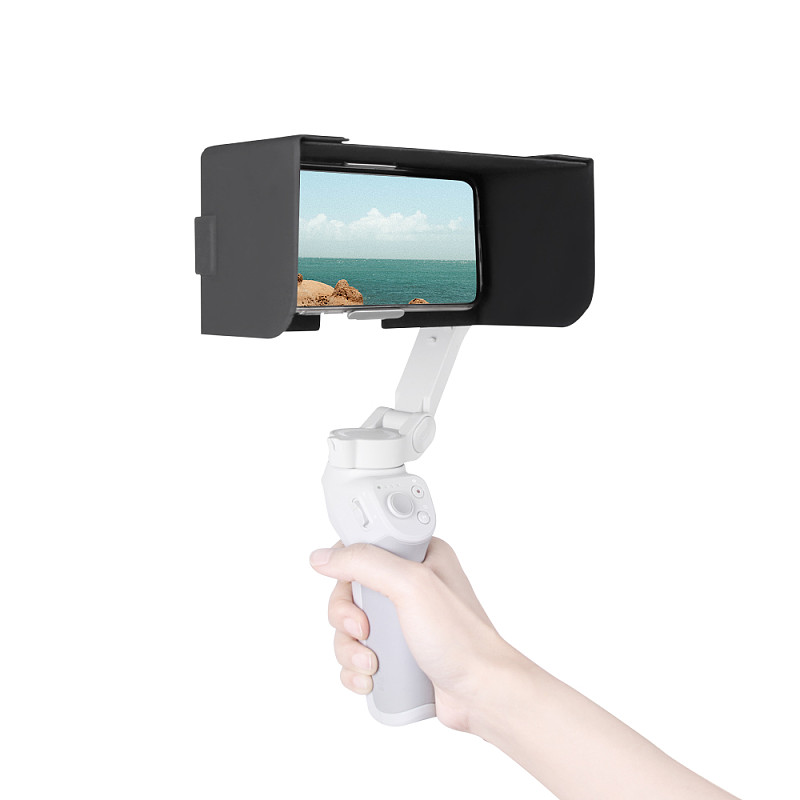 Sunnylife Foldable Mobile Phone Hood Anti-reflective Sunshade Magnetic Leather For DJI Osmo4 Camera