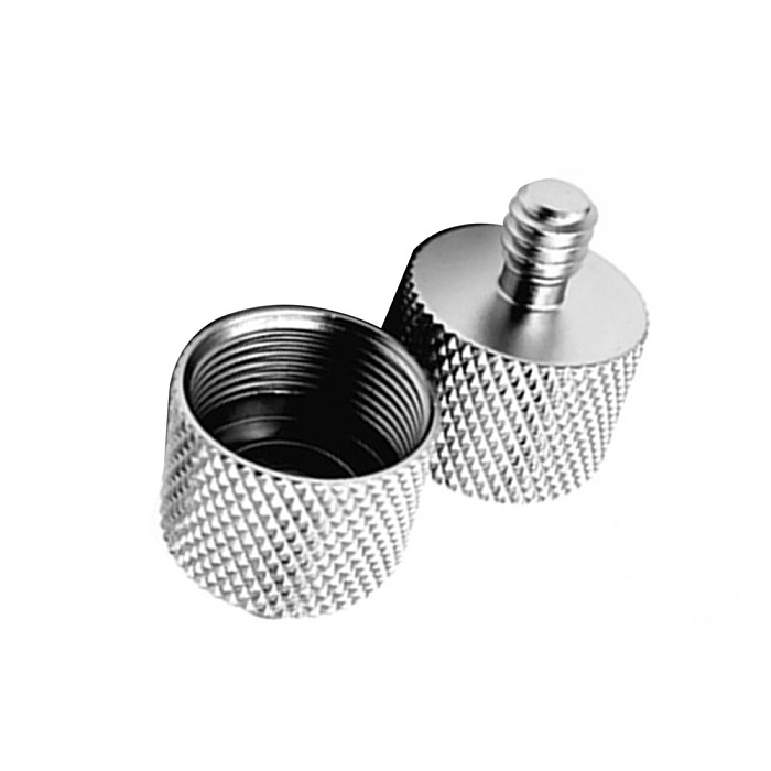 FEICHAO 5/8'' Female to 1/4  Male Adapter Short Conversion Screw Microphone Bracket Conversion Screw for Tripod Stand Accessories