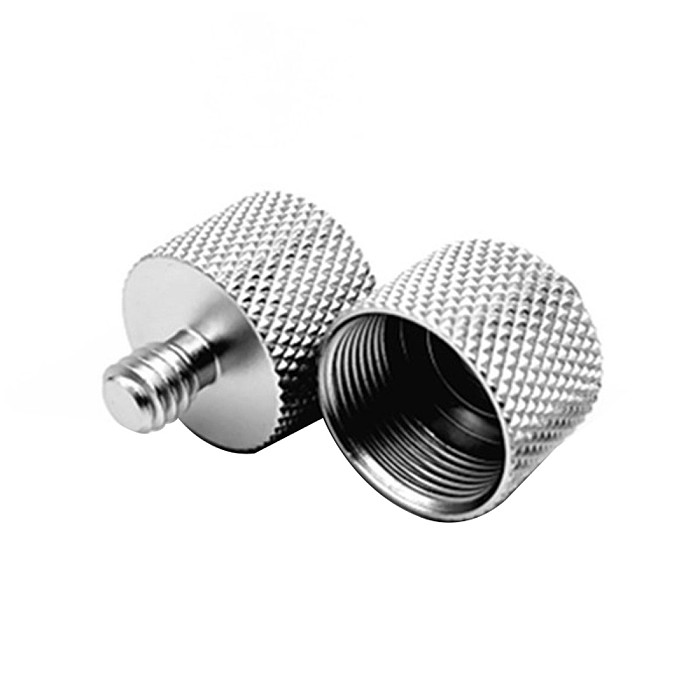 FEICHAO 5/8'' Female to 1/4  Male Adapter Short Conversion Screw Microphone Bracket Conversion Screw for Tripod Stand Accessories