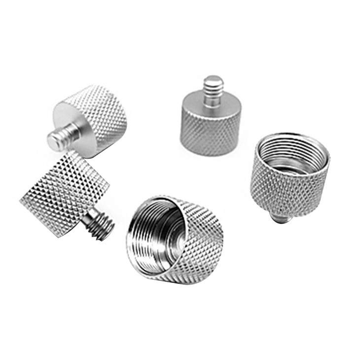 FEICHAO 5/8'' Female to 1/4  Male Adapter Short Conversion Screw Microphone Bracket Conversion Screw for Tripod Stand Accessories