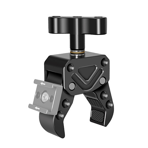 Pince Super Clamp, Support de Caméra Double Pince Magic Arm, Bras Boule à  360° Crab avec vis 1/4 et Arri pour Gopro/Insta 360 Caméra d'action,  Réflecteur, Trépied, Capacité de Charge 3,5 kg