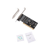 XT-XINTE PCI/PCI-E 8 Ports Serial Card PCI-Express Controller Card to RS422 RS485 /RS232 Multi Serial PCIe with Fan Out Cable