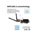 XT-XINTE 802.11ax Wifi6 Dual Band Bluetooth 5.0 PCIe Wireless Wifi Adapter Card 2400Mbps Intel AX200 2.4G/5Ghz for Desktop PC