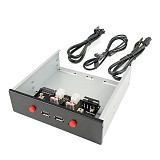 XT-XINTE 2 Channel HDD Power Control Switch Hard Drive Selector SATA Drive Switcher For Desktop PC Computer Optical Drive