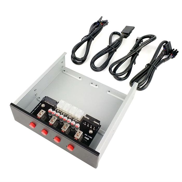 XT-XINTE Intelligent 4/6 Hard Disk Controller Management System Hub HDD SSD Power Switch with Serial/SATA Power Cable