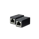XT-XINTE 1 To 2 Ways RJ45 Female Splitter LAN Ethernet Network Cable Double Connector Adapter Ports Coupler For Laptop Docking Stations