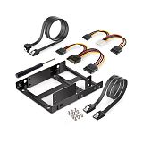 XT-XINTE Metal PCI Slot 2.5inch IDE/SATA/SSD/HDD Rear Panel Mount Bracket Hard Drive Adapter Tray Caddy with Sata Date Cable