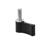 FEICHAO 1/2pc Aluminum Alloy CNC Handle Screw Adjustable M5*12 Stainless Steel 304 Screws Fasten Wrench-Free Quick-install Screw Photography Accessories Screws for DJI, Gopro, Sony, Fuji, Nikon Camera