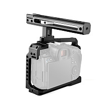 BGNing Aluminum SLR Video Rig Top Handle Grip Camera Cage Kit for Canon EOS R5 R6 DSLR Protective Frame w/ 1/4  Inch Screw Holes