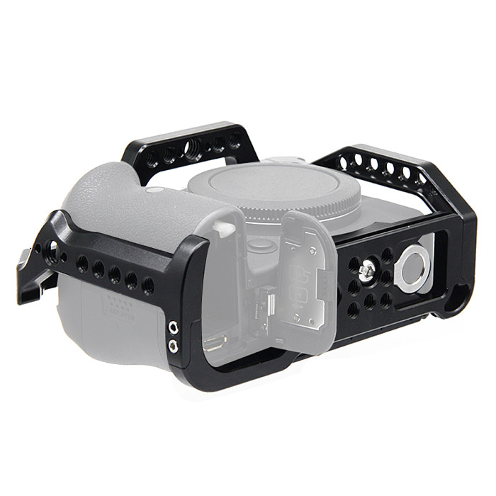 BGNing Aluminum Alloy Camera Cage for Canon EOS R5 R6 Protective Frame SLR DSLR Video Rig with 1/4  Inch Screw Holes