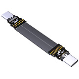 ADT-Link USB 3.2 Type C To Type C Extension Cable Shield FPV FPC Ribbon Flat USB C Cable 3A 20Gbps Gen2 x 2 EMI Shielding