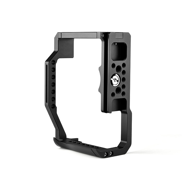 BGNing Aluminum DSLR Camera Cage for Canon EOS R5 w/ Cold Shoe & 1/4'' inch Arri Hole SLR Rig Video Protective Frame for EOS R6