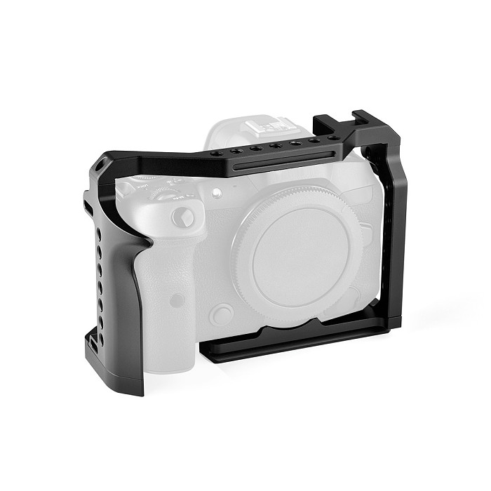 BGNing Aluminum DSLR Camera Cage for Canon EOS R5 w/ Cold Shoe & 1/4'' inch Arri Hole SLR Rig Video Protective Frame for EOS R6