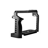 BGNing Aluminum DSLR Camera Cage for Canon EOS R5 w/ Cold Shoe & 1/4'' inch Arri Hole SLR Rig Video Protective Frame for EOS R6