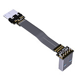 ADT-Link FPV Micro USB 3.0 Type-A 90 Degree Adapter 15cm FPC Ribbon Flat Micro-USB 3.0 Cable for Multicopter Aerial Photography
