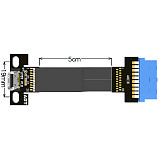 ADT-Link USB 3.0 Type-C Female to USB 3.0 Internal 19Pin / 20Pin Male USB Data Sync & Charge Cable Cord Connector Adapter FPC FPV Flat