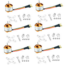 JMT 6Pcs A2212 1400KV 2200KV Brushless Motor with 10T / 6T Mount for 2-3S Multicopter Remote Control Quadcopter