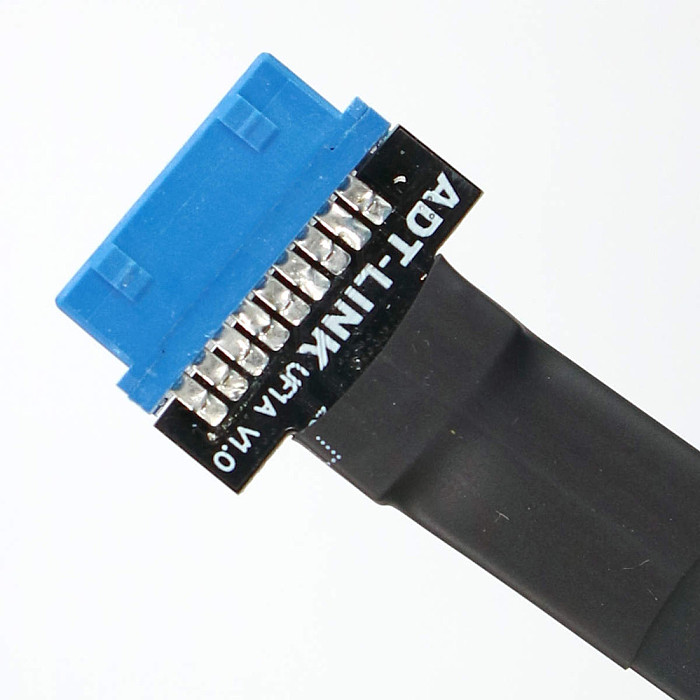 ADT-Link USB 3.0 Type-C Female to USB 3.0 Internal 19Pin / 20Pin Male USB Data Sync & Charge Cable Cord Connector Adapter FPC FPV Flat