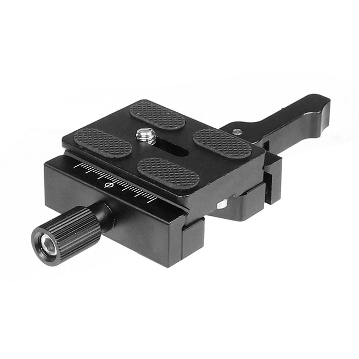 BGNing CL-50LS Aluminum Alloy Quick Release Clamp 3/8  Adapter Screw with PU50 Quick Release Plate for Arca Swiss Plate Tripod