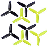 Gemfan 4Pairs / 12Pairs Colorful Flash 3052 3.0x5.2 PC 3-Blade Propeller Prop 5mm Mounting Hole for 1306-1806 Motor