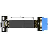 ADT-Link USB 3.0 Type-C Female to USB 3.0 Internal 19Pin / 20Pin Male USB Data Sync & Charge Cable Cord Connector Adapter FPC FPV Flat