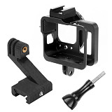 FEICHAO Metal Protective Border Frame Cage with 52mm UV Lens Filter/3D Printed 20MM Rail Adapter for GoPro Hero8 Action Camera