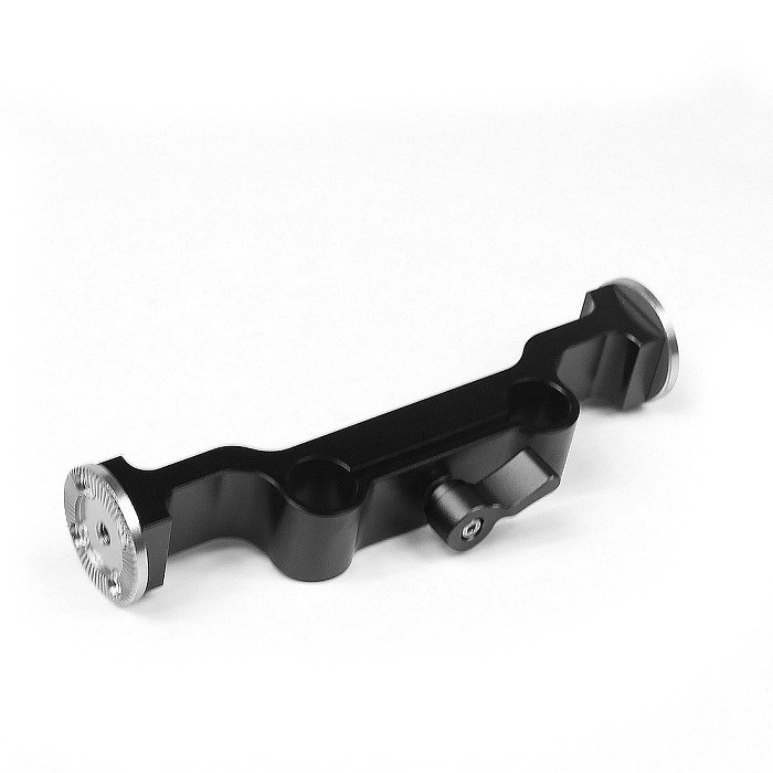 BGNing Aluminum DSLR Dual 15mm Rod Clamp with Arri M6 Rosette Mount Adapter for SLR Camera Follow Focus Photography Accessories