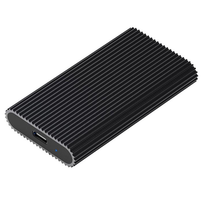 Blueendless Aluminum MSATA M.2 SSD Enclosure CaseType C to Type C Support 2242/2260/2280 NGFF B key Slot SSD Case For Solid State Disk