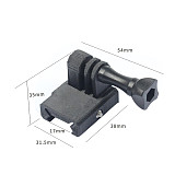 FEICHAO 20mm Picatinny Rail Connection Mount 3D Printing PLA with Long Screw for GoPro Hero 8 7 6 5 SJcam YI EKEN Action Camera