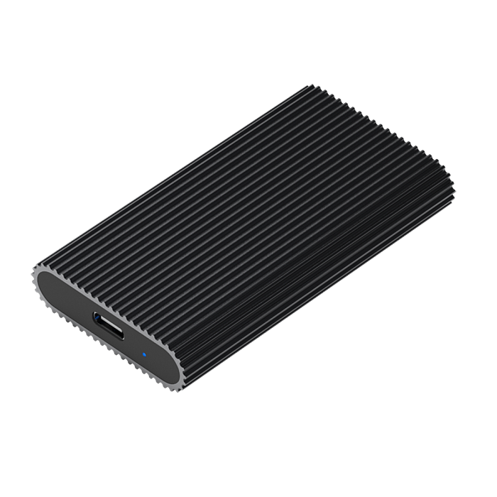 Blueendless Aluminum MSATA M.2 SSD Enclosure CaseType C to Type C Support 2242/2260/2280 NGFF B key Slot SSD Case For Solid State Disk