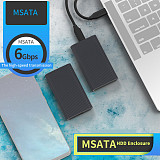 Blueendless Aluminum MSATA M.2 SSD Enclosure CaseType C to Type C Support 2242/2260/2280 NGFF B key Slot SSD Case For Solid State Disk