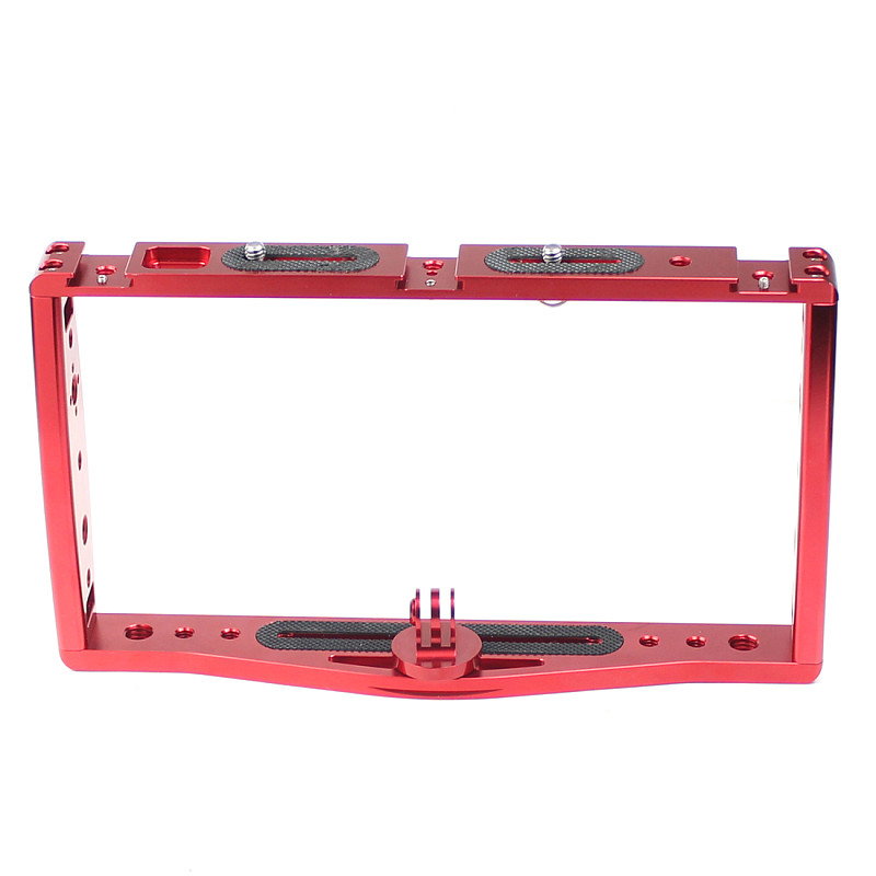 FEICHAO Diving CNC Dual Handle Selfie Tray Steady Holder Mount Cage Light Rig Kit with Adaper For GoPro13 DSLR Action Cameras