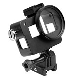 BGNing CNC Protective Case Cage with 52mm UV Lens with 3D Printed 20MM Rail Mount for GoPro Hero 7 6 5 Action Camera Accessories