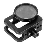 FEICHAO CNC Protective Case for GoPro Hero 8 Black Aluminum Frame Cage Mount Hot Shoe + UV Lens Filter for Go Pro 8 Camera Accessories
