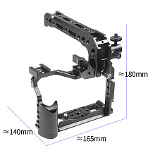 FEICHAO BTL-FT30 CNC XT20/XT30 Camera Rabbit Cage Expansion Kit with Handle Grip M512 Screw Cold Shoe 360° Rotation Connecting arm Photography Accessories